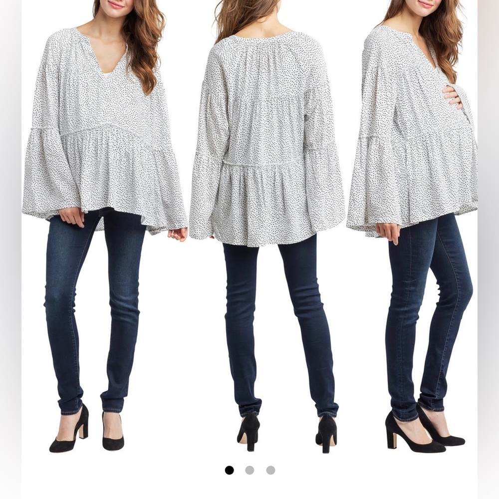 NOM Maternity Bell Sleeve Maternity Top